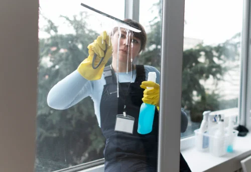 Nettoyage de vitres intérieures et extérieures à Cantoin